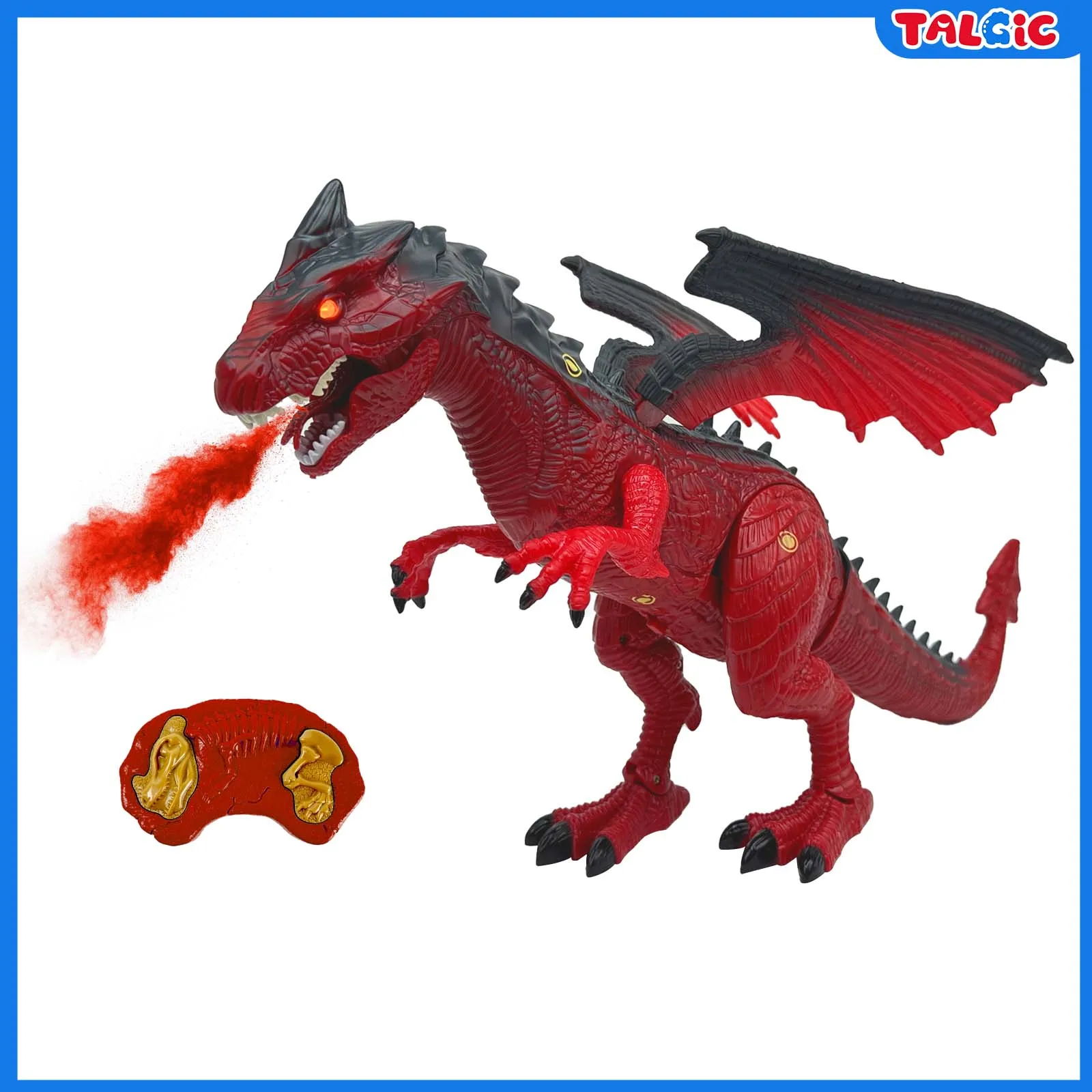 Remote Control Dinosaur Toy Fire & Ice Dinosaur Game of Trones Spray Light and Multiple Function