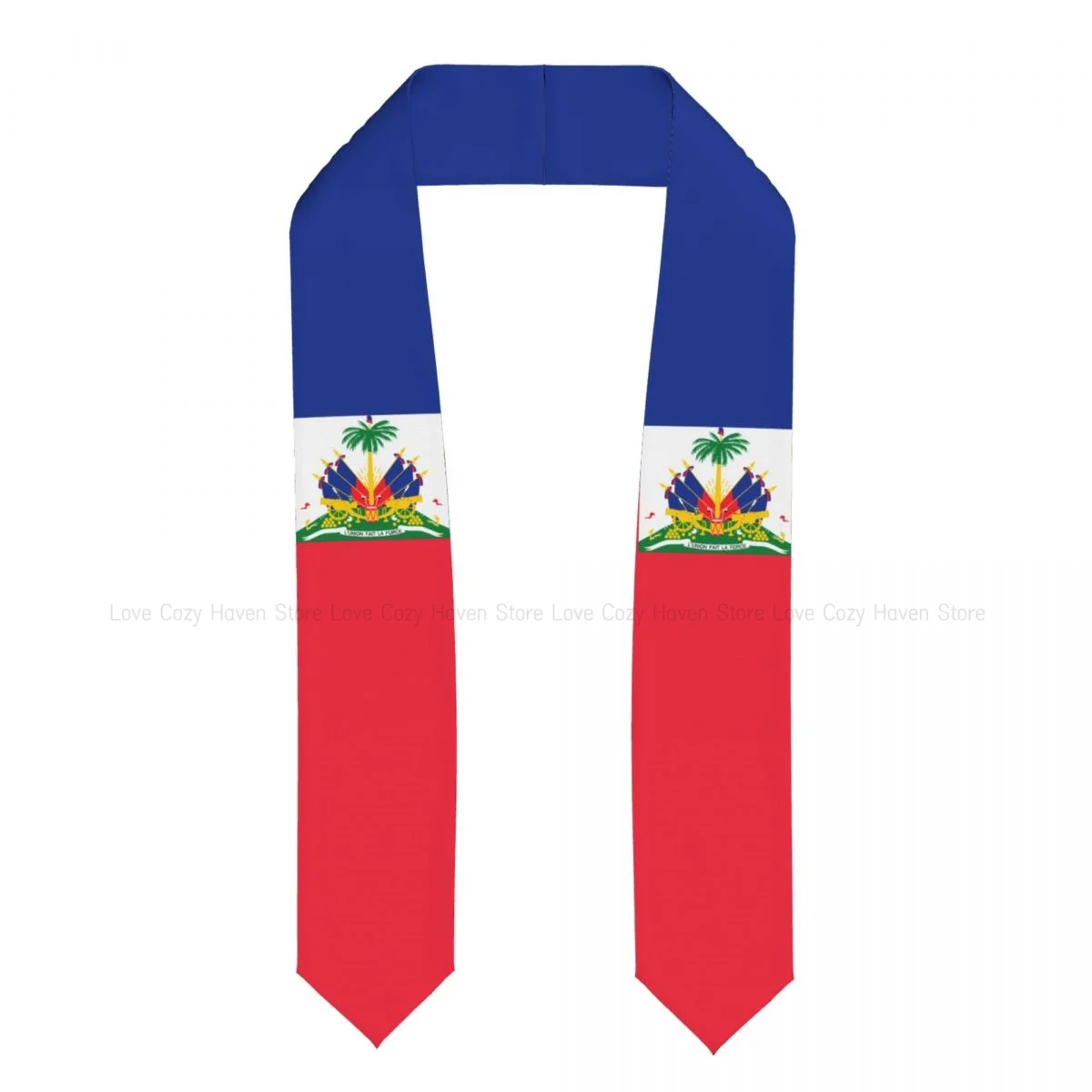 

More design Graduation shawl Haiti Flag Stole Sash Honor Study Aboard International Students