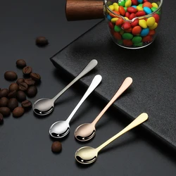 304 Stainless Steel Flavoring Spoon Salt Spoon Coffee Stirring Spoon Cute Dessert Spoon Mini Ice Cream Spoon