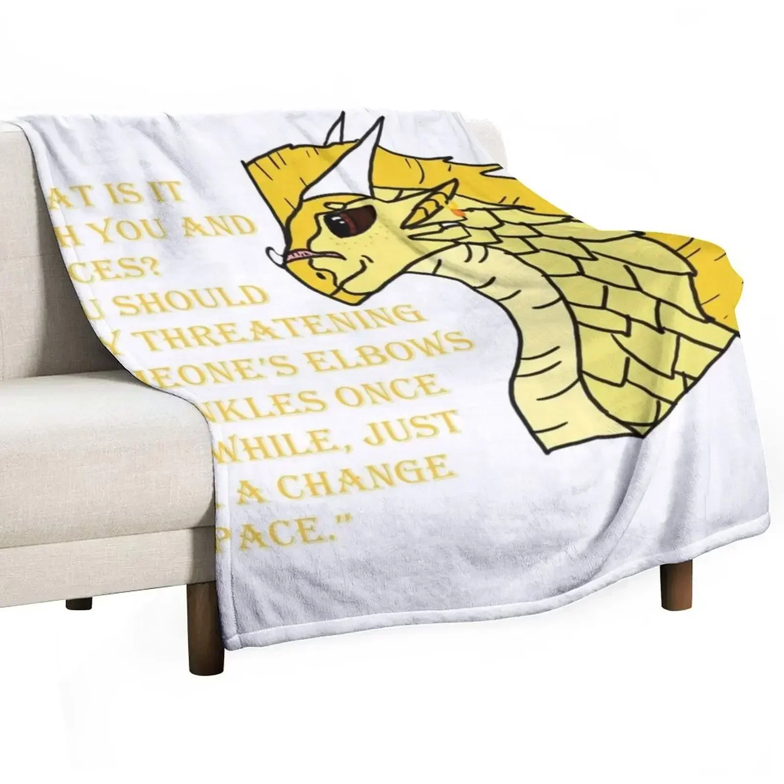 Qibli Quote [OUTDATED!! SEE DESCRIPTION!!] Throw Blanket Beautifuls Furry Flannels Travel Blankets