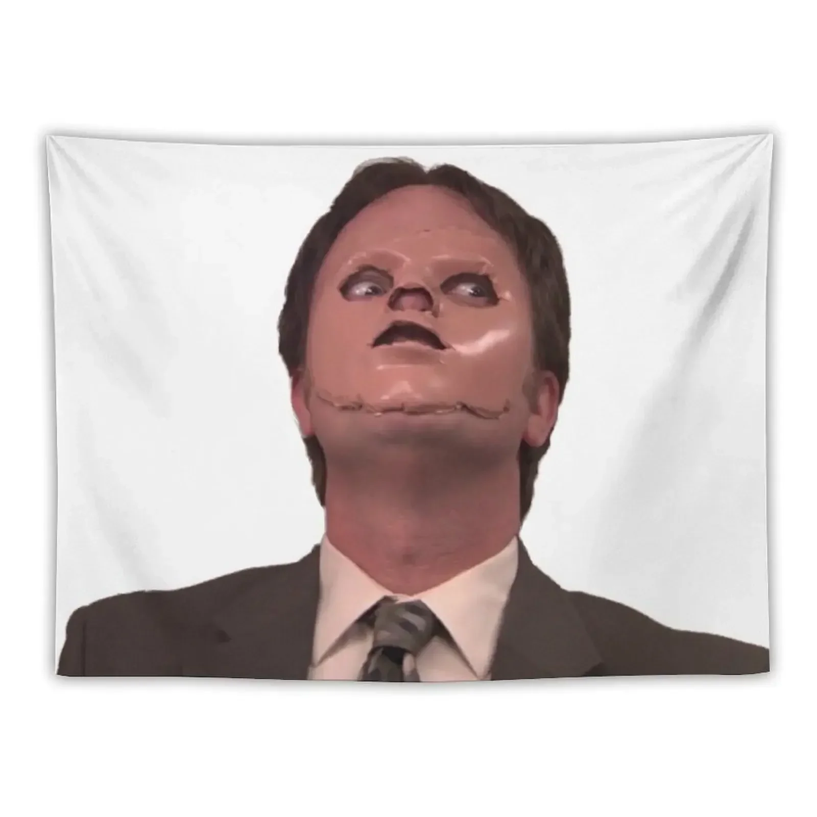 Dwight Schrute - Skin Mask Tapestry Home Decorators Wall Deco Living Room Decoration Tapestry