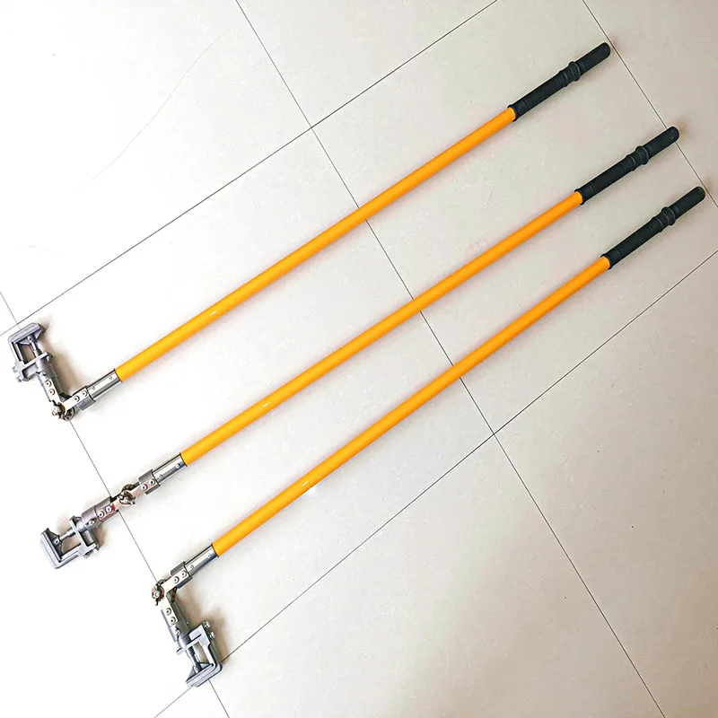 Electric power construction adjustable angle grounding rod steerable high voltage grounding tool rotary