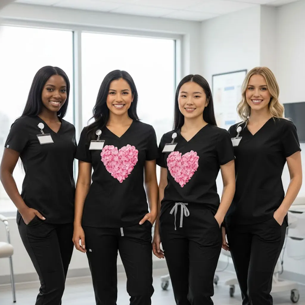 

Индивидуальный дизайн, эксклюзивная печать, быстросохнущие унисекс-комбинезоны с коротким рукавом для ветеринарных клиник, медсестер, работы в офтальмологии, осмотра зрения