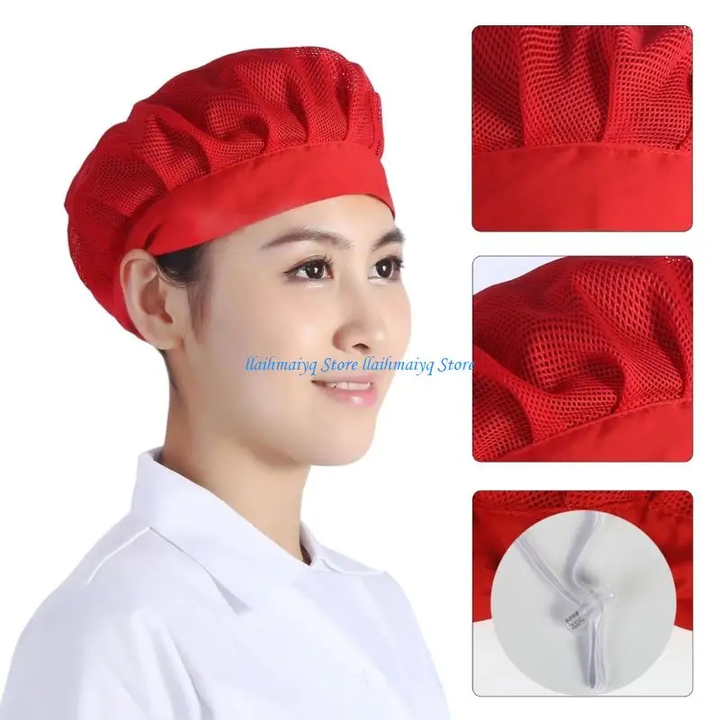

573B Foldable Lightweight Chefs Cap Convenient for Travel and Professional Handling