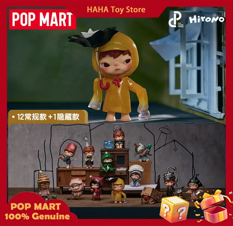الأصلي Popmart Hirono صدى سلسلة صندوق أعمى تخمين حقيبة اللعب دمية هيرونو أنيمي الشكل الحلي جمع هدايا أعياد ميلاد للأطفال
