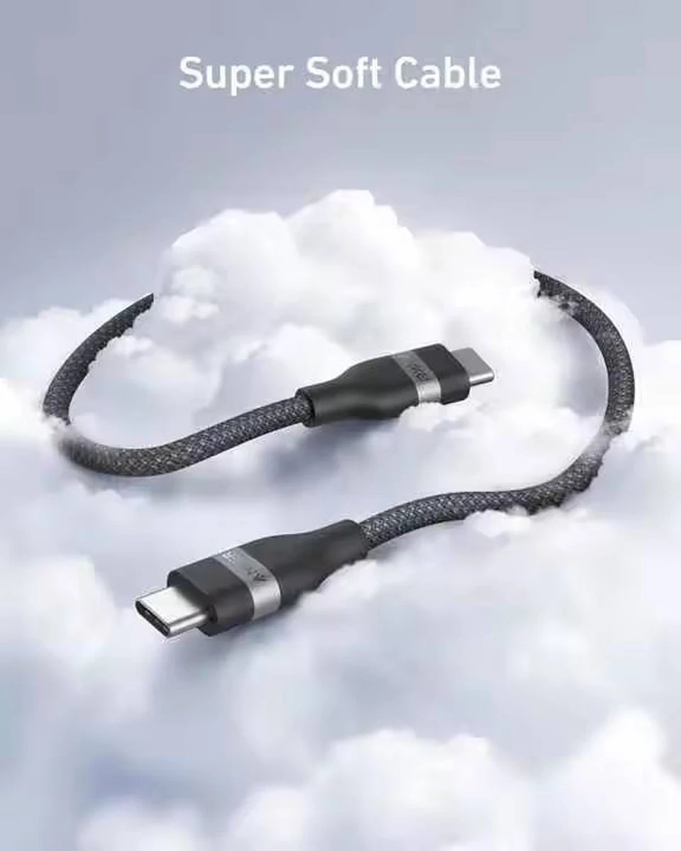 2026 Anker Nano 240W USB C to USB C Cable Flexible Multi-Color Braided Cord Fast Charging Type C Charger for iPhone 16 Series
