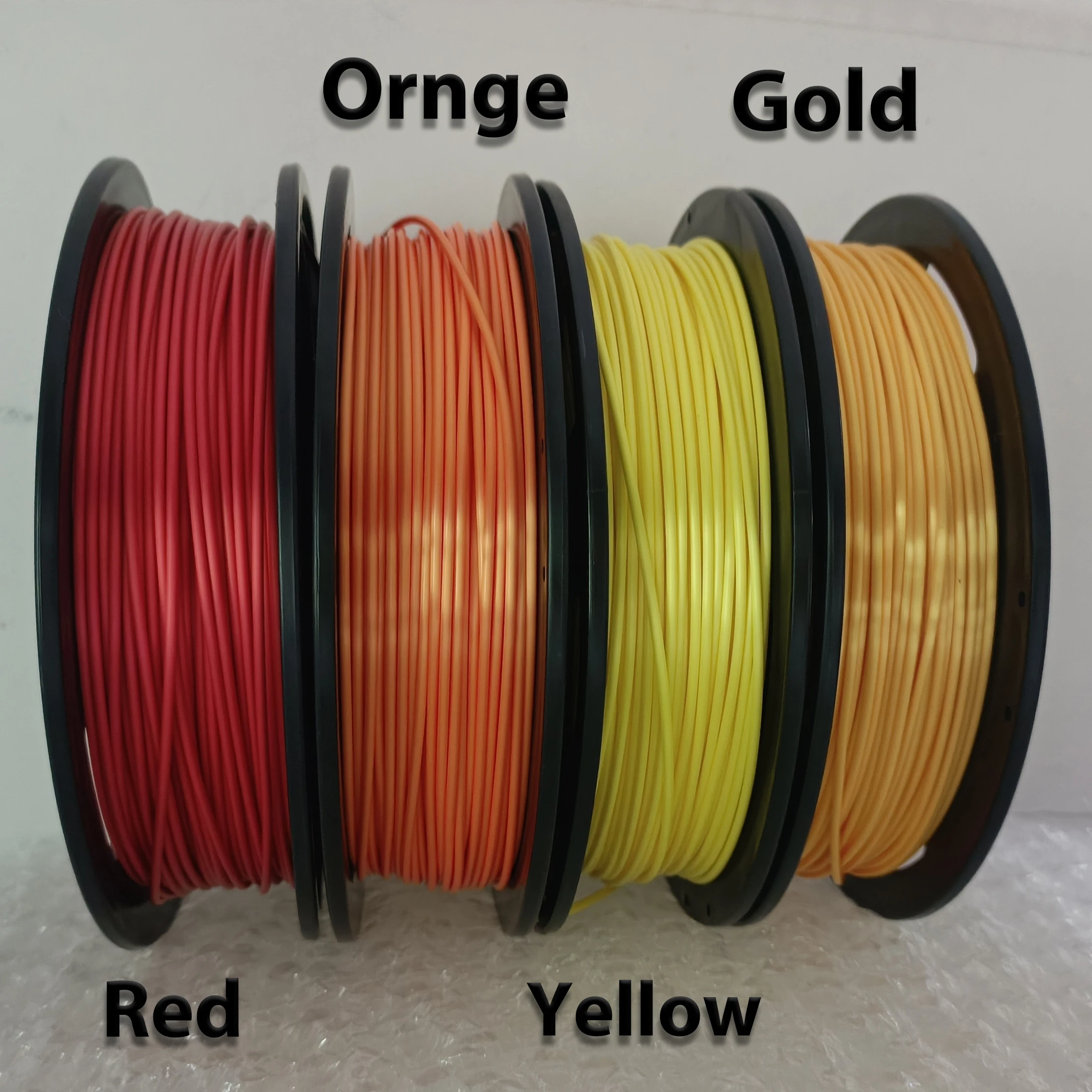 250 g, 500 g, 1 kg PLA-Seide, Gold, 1,75 mm, PLA-Luxus-Seidenglanz, 3D-Drucker-Filament, glänzendes Seidengefühl wie für 3D-Druckmaterialien