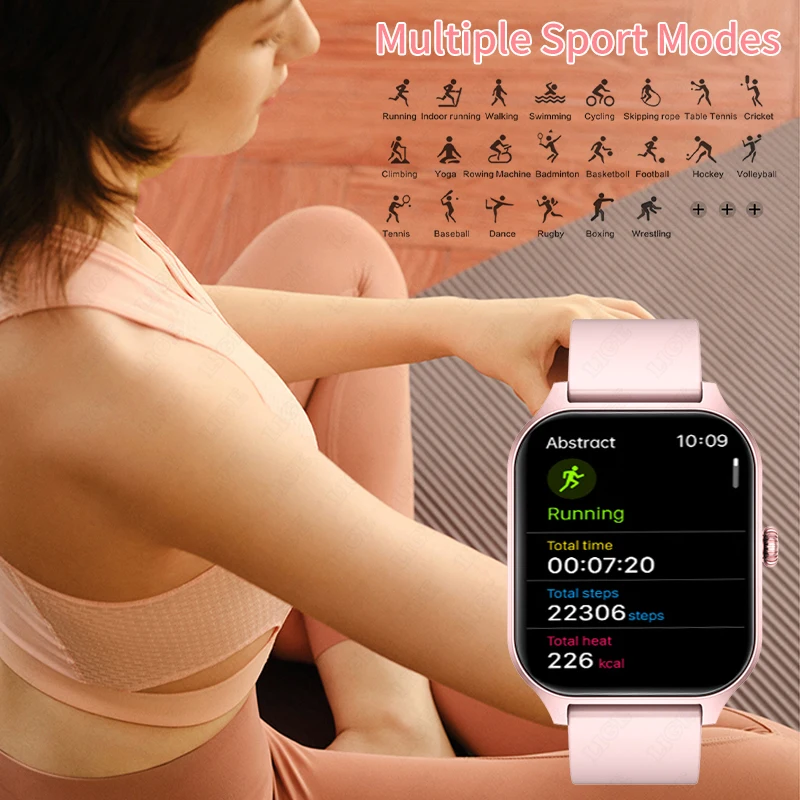 Luxury Smart Watch For Women Bluetooth Calling Music Fitness Sports Bracelet Health Monitoring 1.83 Inch Ladies Smartwatch Women