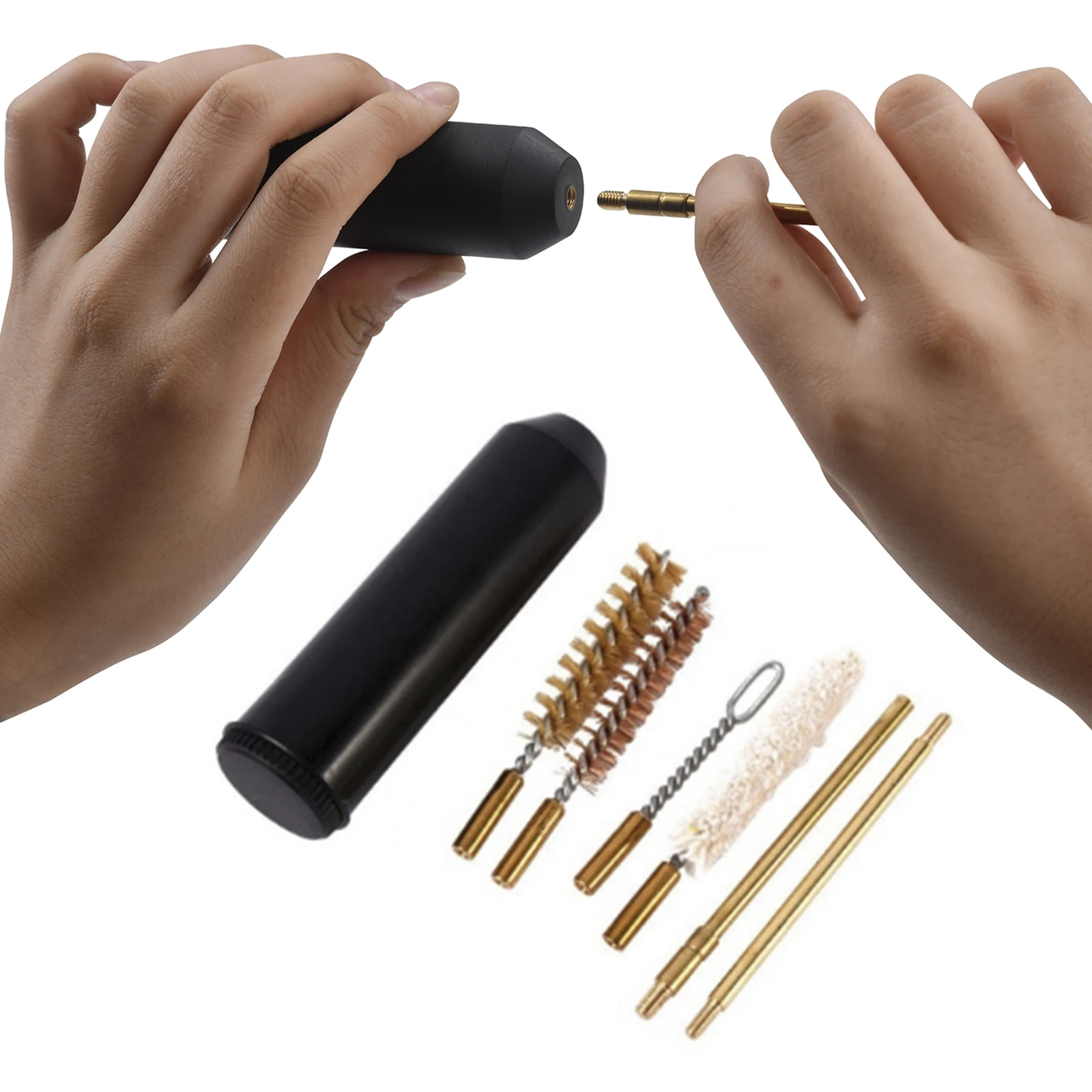 Gun Cleaning Rod - 7-teiliges Reinigungsset im Taschenformat mit abnehmbarem