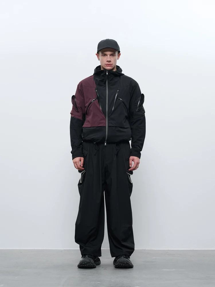 INCONSTANT 25AW J63 OCTA lightweight jacket Avant-Garde Fashion Techwear color-blocking