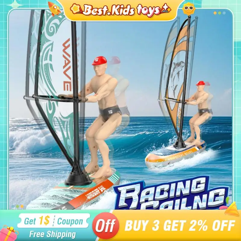 2.4g rc caiaque barco à vela de alta velocidade navio controle remoto luzes led multiplayer competitivo crianças brinquedos aquáticos ao ar livre presente do menino