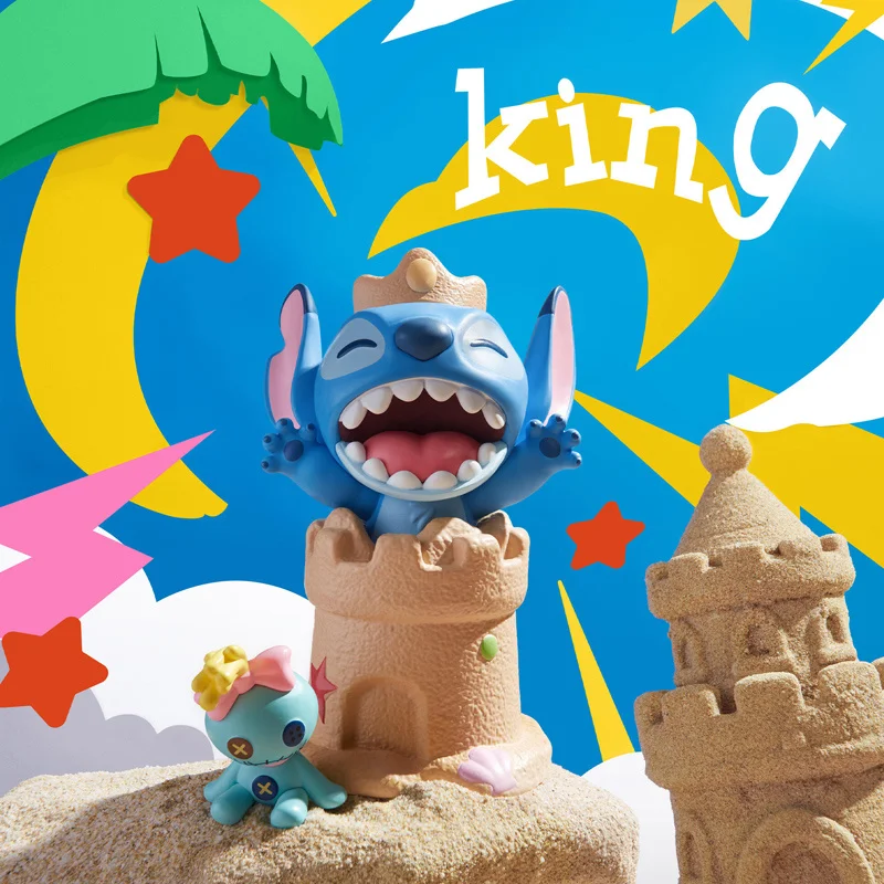 De nieuwe Miniso Stitch "Waar is klein goud?" Serie Blind Box beeldje, tafeldecoratie en cadeau