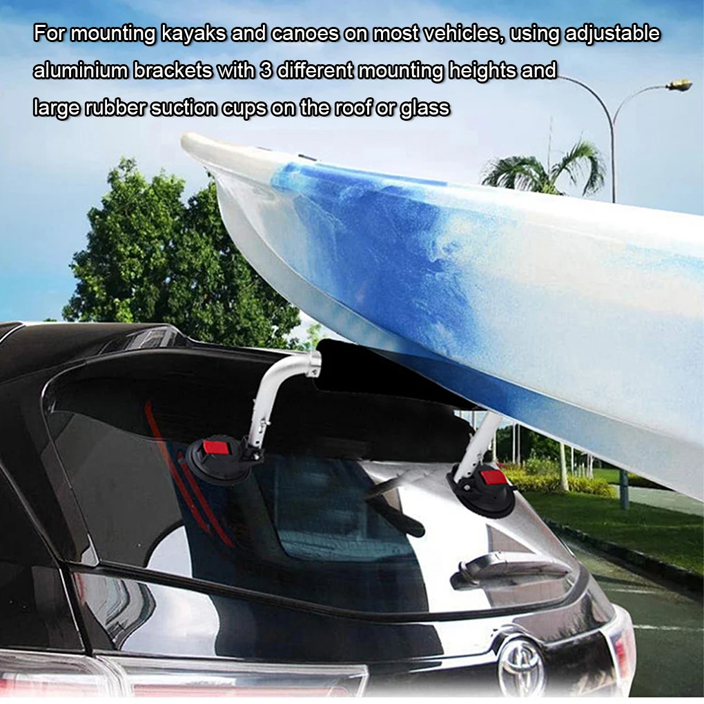 Kayak Roller Loader Car Top Load Assist with Suction Cup Outdoor Water Sports Kayaking Drifting Loading Bracket