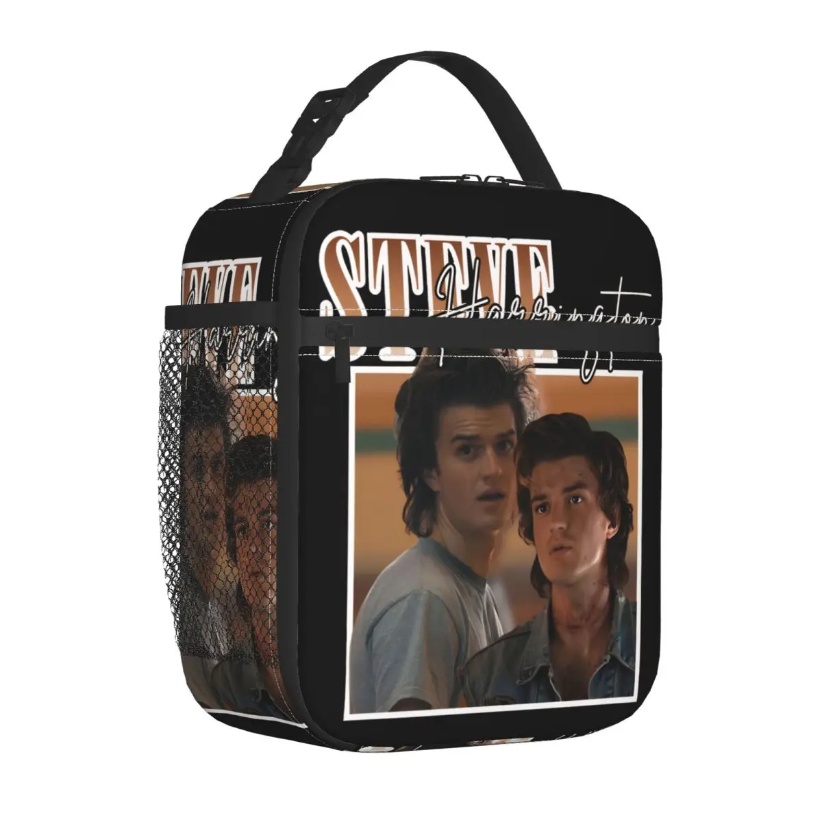 حقيبة غداء معزولة من ستيف هارينجتون، حقيبة طعام، صناديق غداء مبرد حرارية محمولة للنزهة #3