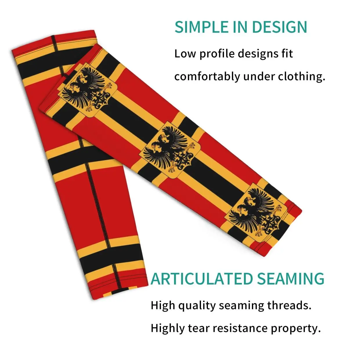 Германия DK Рейха Империя флага Рукава Мужчины Женщины Защита от солнца и ультрафиолета Татуировки Прикрытие Спорт Охлаждение Велоспорт