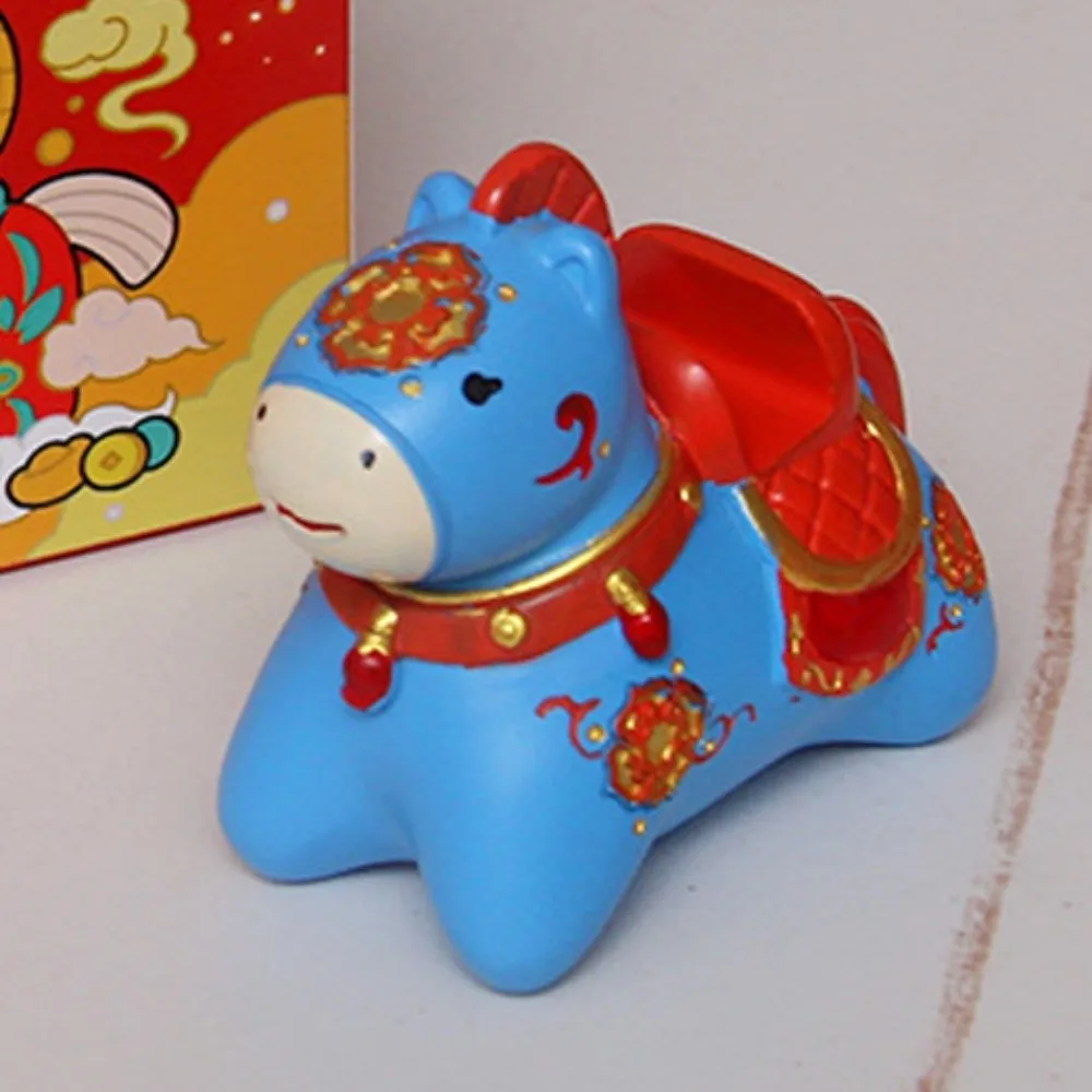 

Талисман зодиакальная лошадь, подставка для телефона, украшение в китайском стиле, статуя животного, 2026, держатель для украшений в виде лошади, реалистичный мультфильм