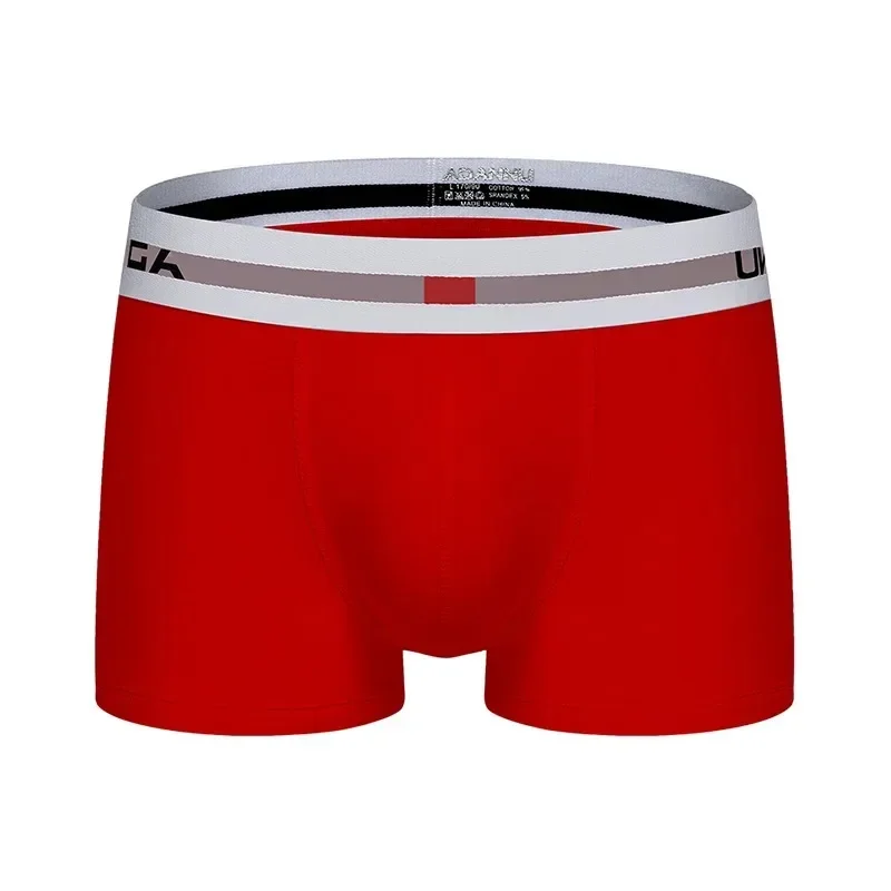 Men's underwear cotton sports boxers, simple, four-corner wide-brimmed breathable and comfortable boxers men's AD45