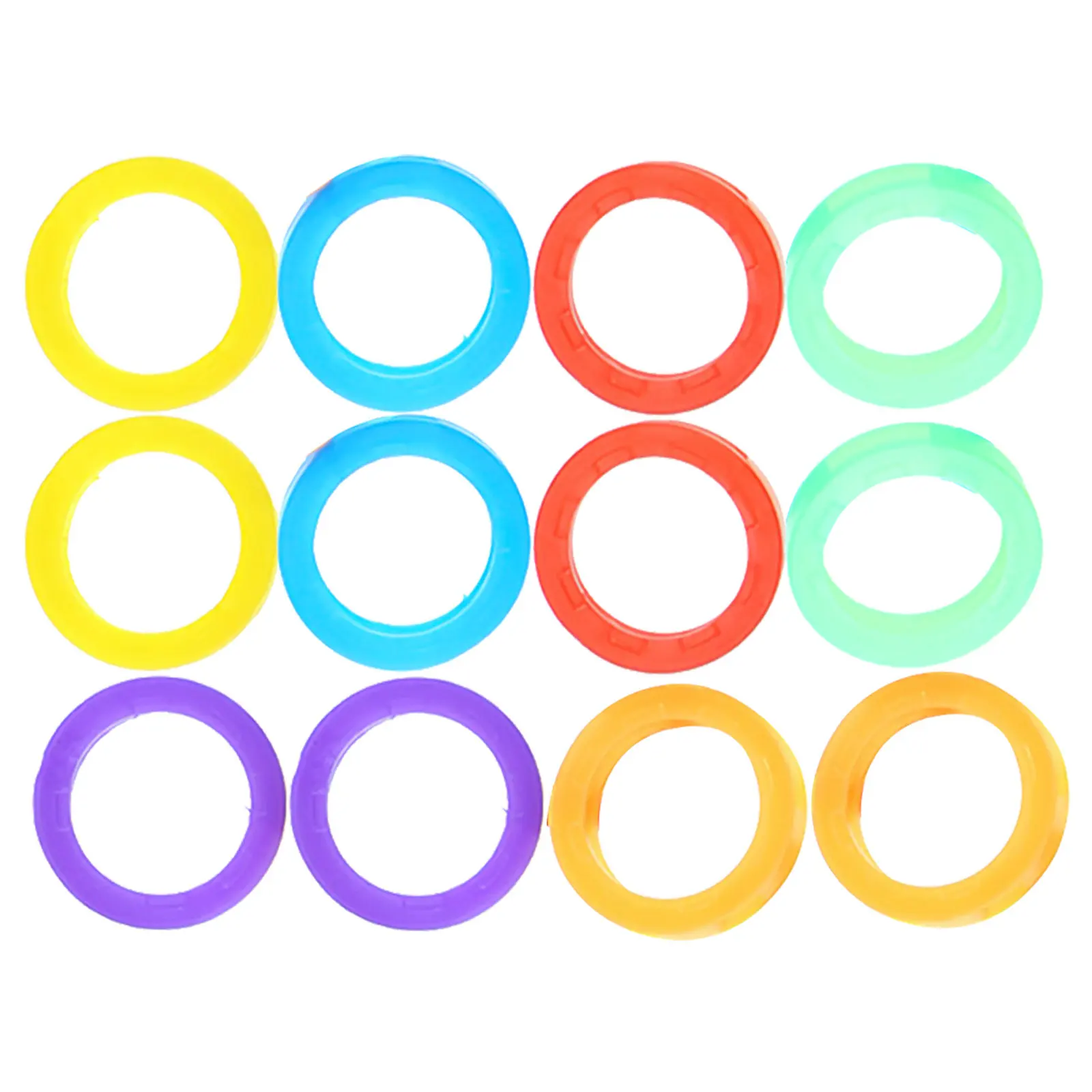 120Pcs Silicone Key Caps Elastic Colored Covers Silicon Key Sleeve For Family Coding Identifier Car Water