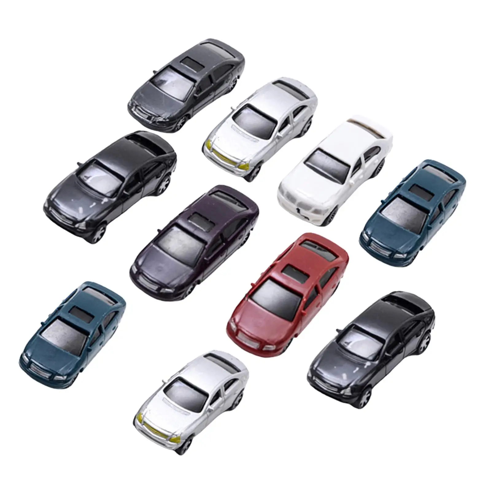 Modelo pintado en miniatura de 10 piezas/escala 75 para diseño de tren arquitectónico