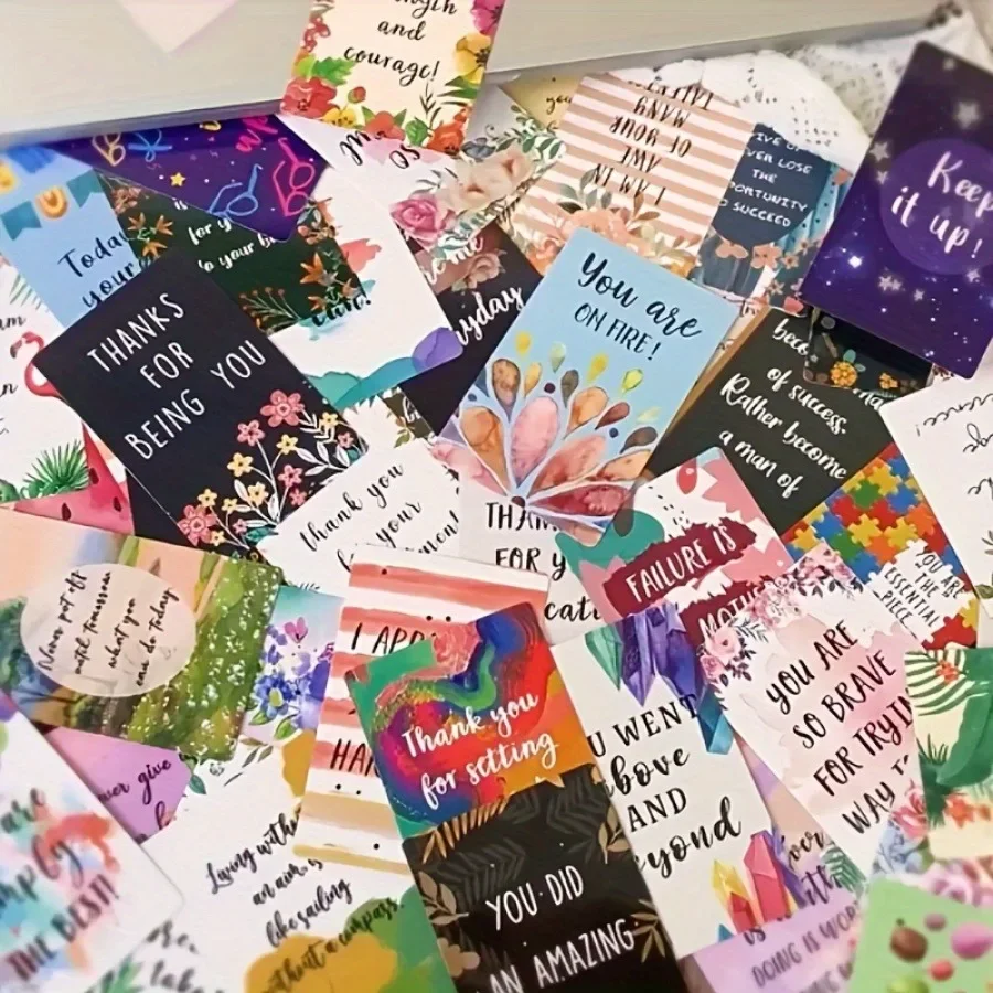 72 Stück/Packung inspirierende Grußkarten – Positive Energie, motivierende Zitate von Studenten und für alle Anlässe – Perfekt für – Detail 6