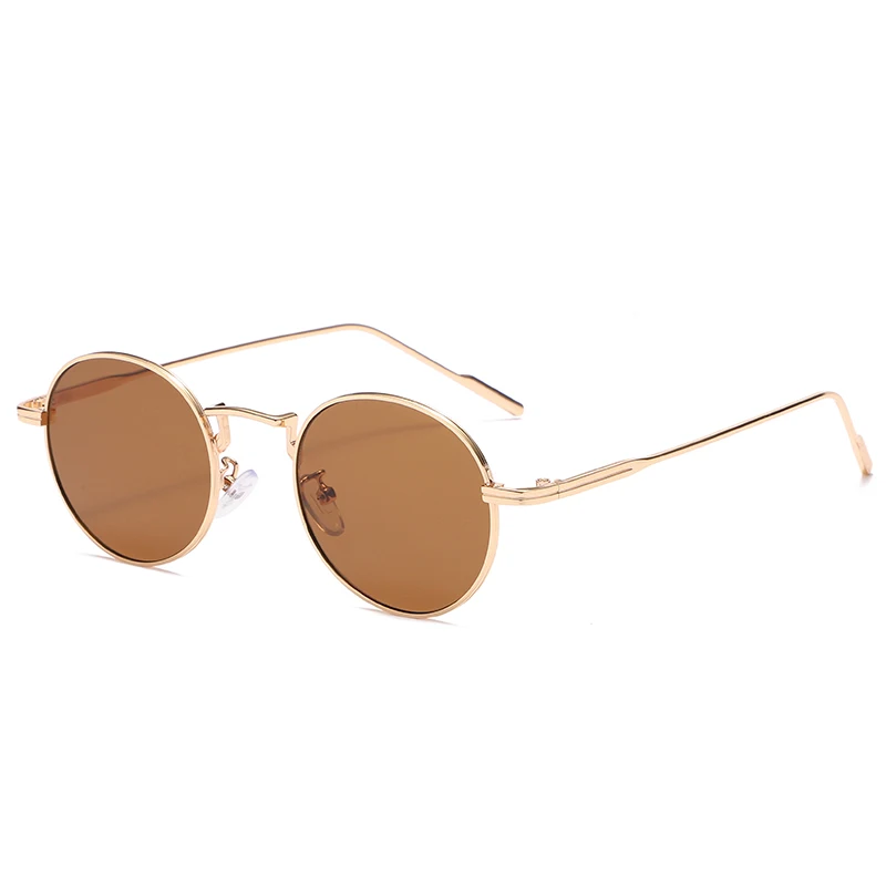 Gafas ultraligeras redondas Vintage para senderismo, Gafas con gradiente para hombre y mujer, Gafas De aleación Retro, Gafas De Sol
