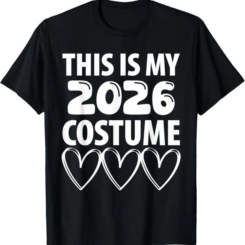 New Style Happy Lunar New Year Hello 2026 Costume De Du Nouvel An Unisex T-Shirt Crewneck All-match Adult Tops Tee Shirt Short