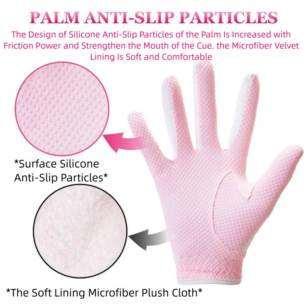 

Professional Breathable Women's Golf Gloves Comfort Non-slip Full Finger Golf Gloves Soft Durable Golf Mittens Palm Protection