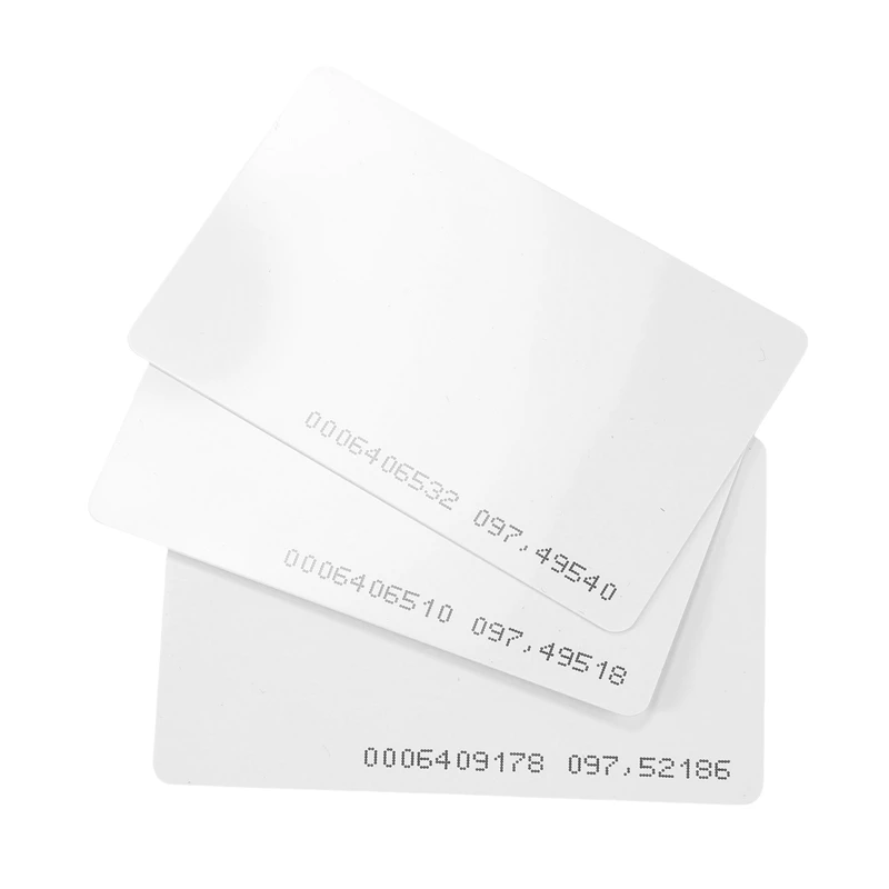 50Pcs scheda di controllo accessi RFID Card 125Khz EM4100 TK4100 Smart Proximity Card RFID Tag Key per chiave di controllo accessi