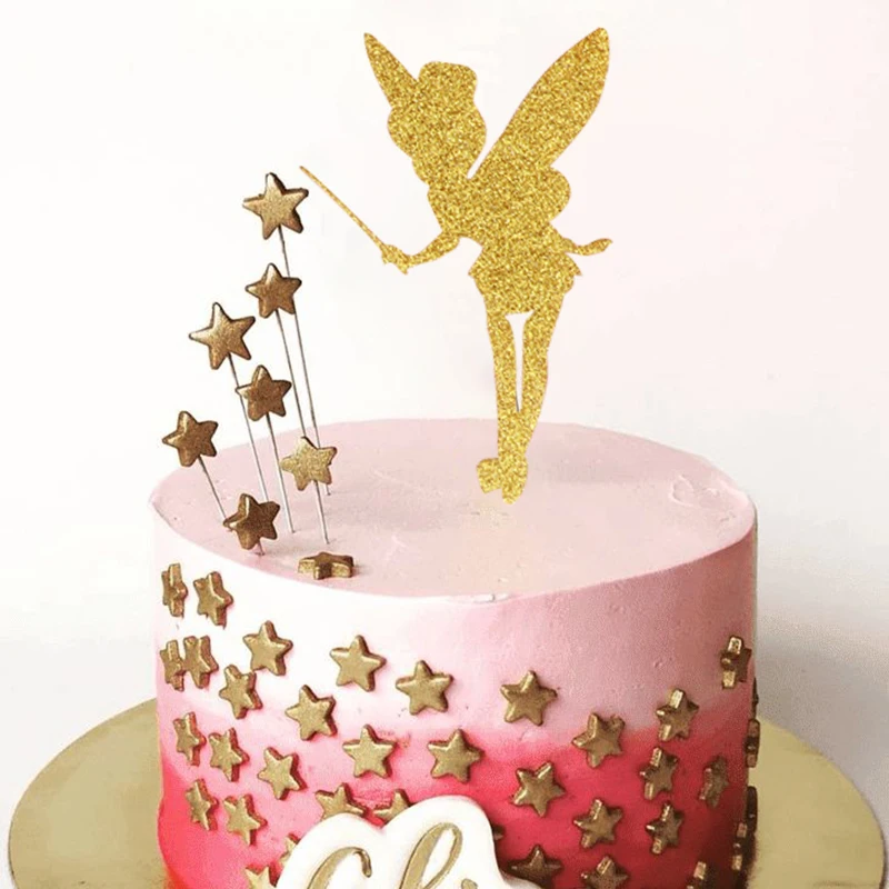 10/20 Stück Glitzer-Feen-Cupcake-Topper, Engel-Feen-Kuchenaufsatz für Kinder, Babyparty, Geburtstag, Hochzeit, Kuchendekoration – Detail 5