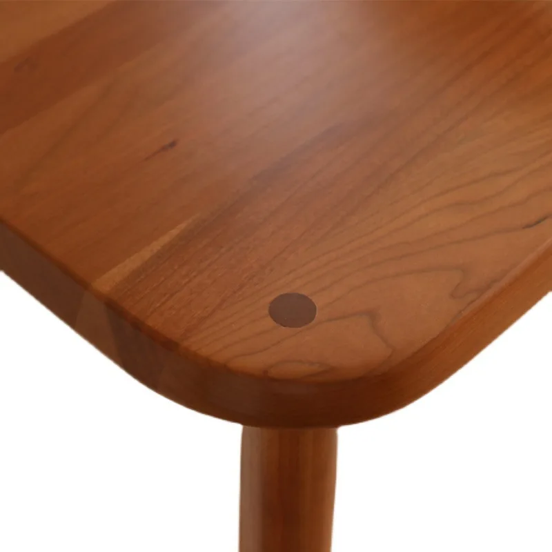 Chocolate bar chair, Nordic solid wood home backrest bar stool, high chair