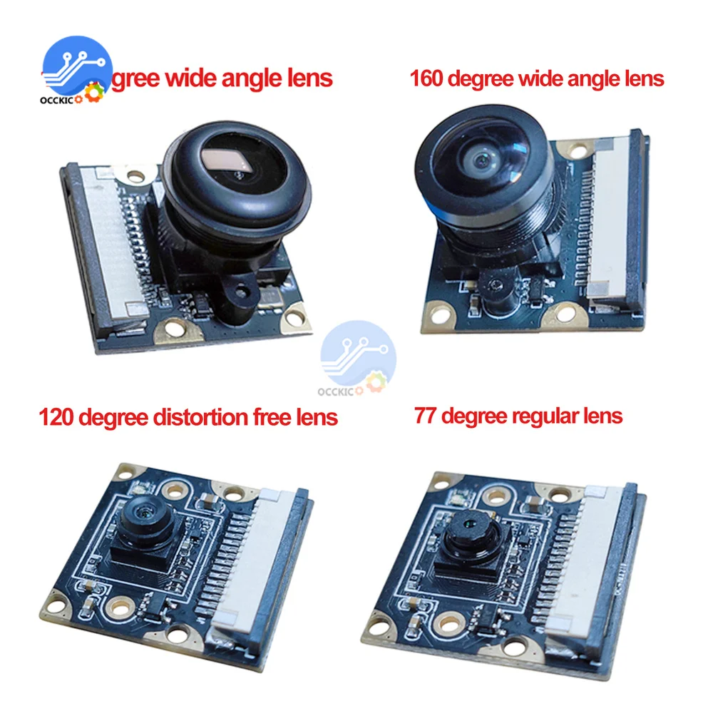 Camera Module IMX219 For Jetson Nano 77/120/130/160 Degree 8MP Fov 3280 X 2464 Camera With 15 Cm Flexible Flat Cable