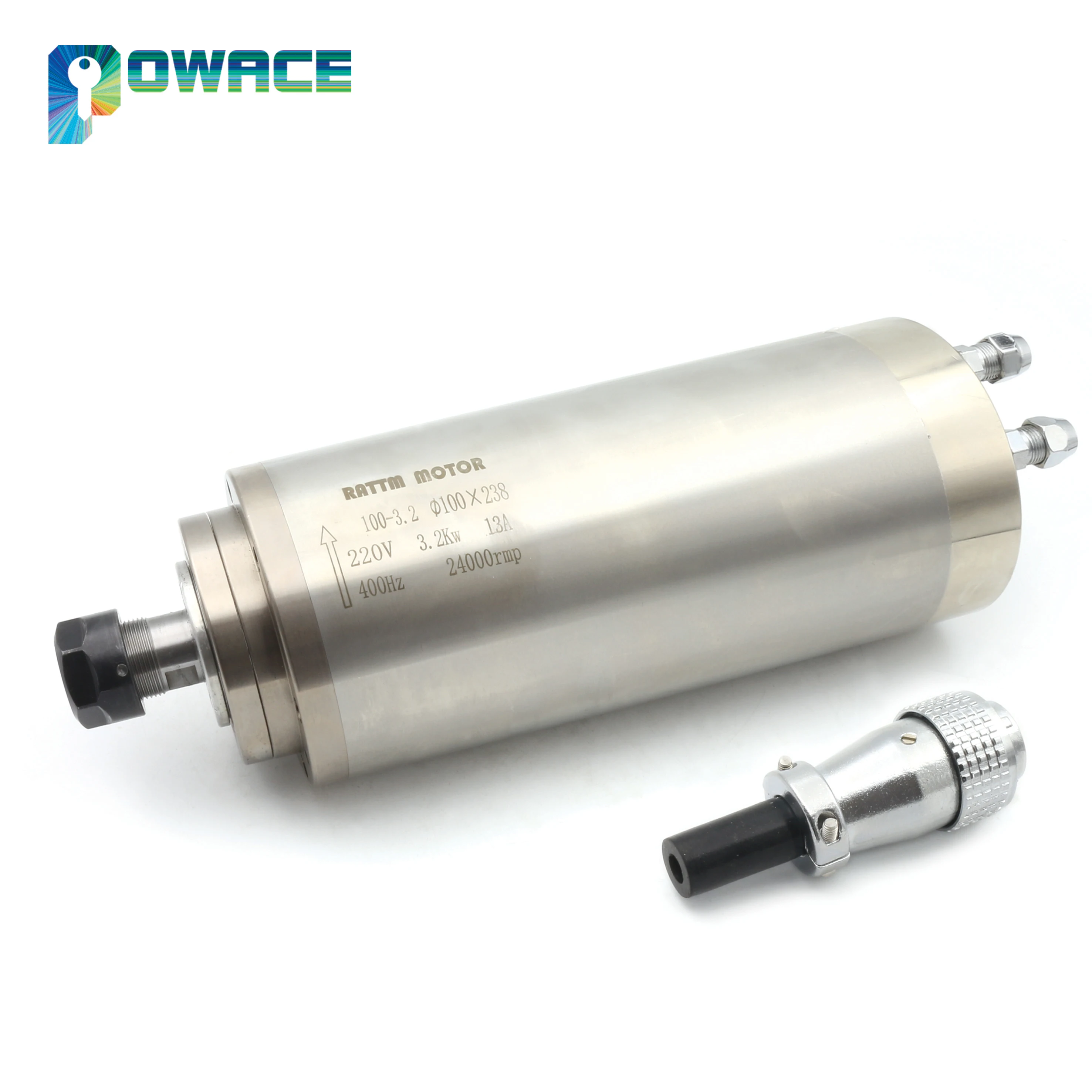 【Waterproof】3KW ER20 13A CNC Water Cooled Spindle Motor For Woodworking Router Engraving Milling Machine 220V 380V