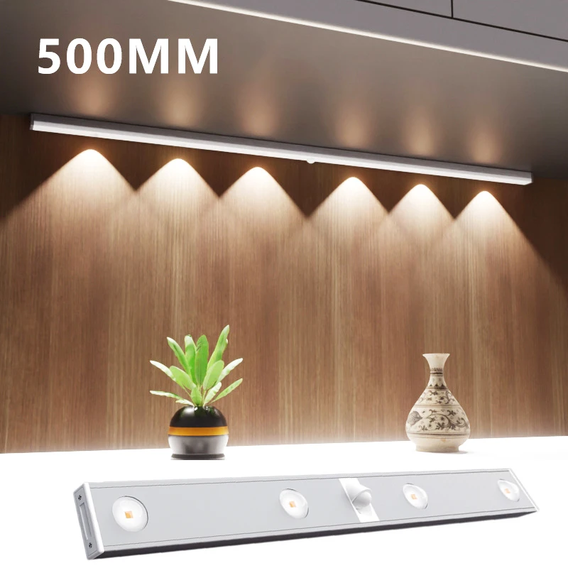 Indoor Ultra Thin LED Light Cabinet Lamp PIR Motion Sensor Wireless USB Rechargeable Cabinet Kitchen Lighting Night lights