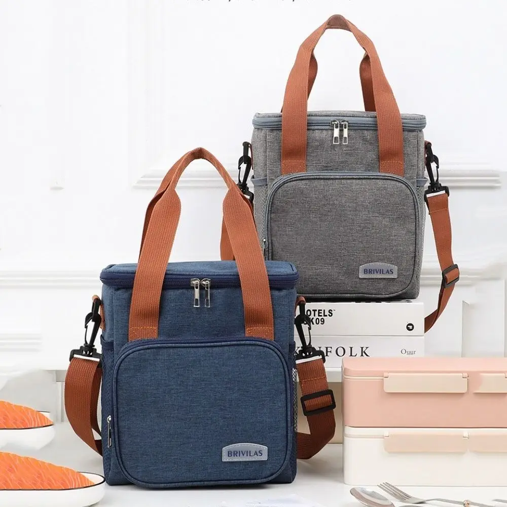 

Fashion Portable Lunch Bag Large Capacity Thickened Insulated Case Thermal Shoulder Strap Food Cooler Bags Travel