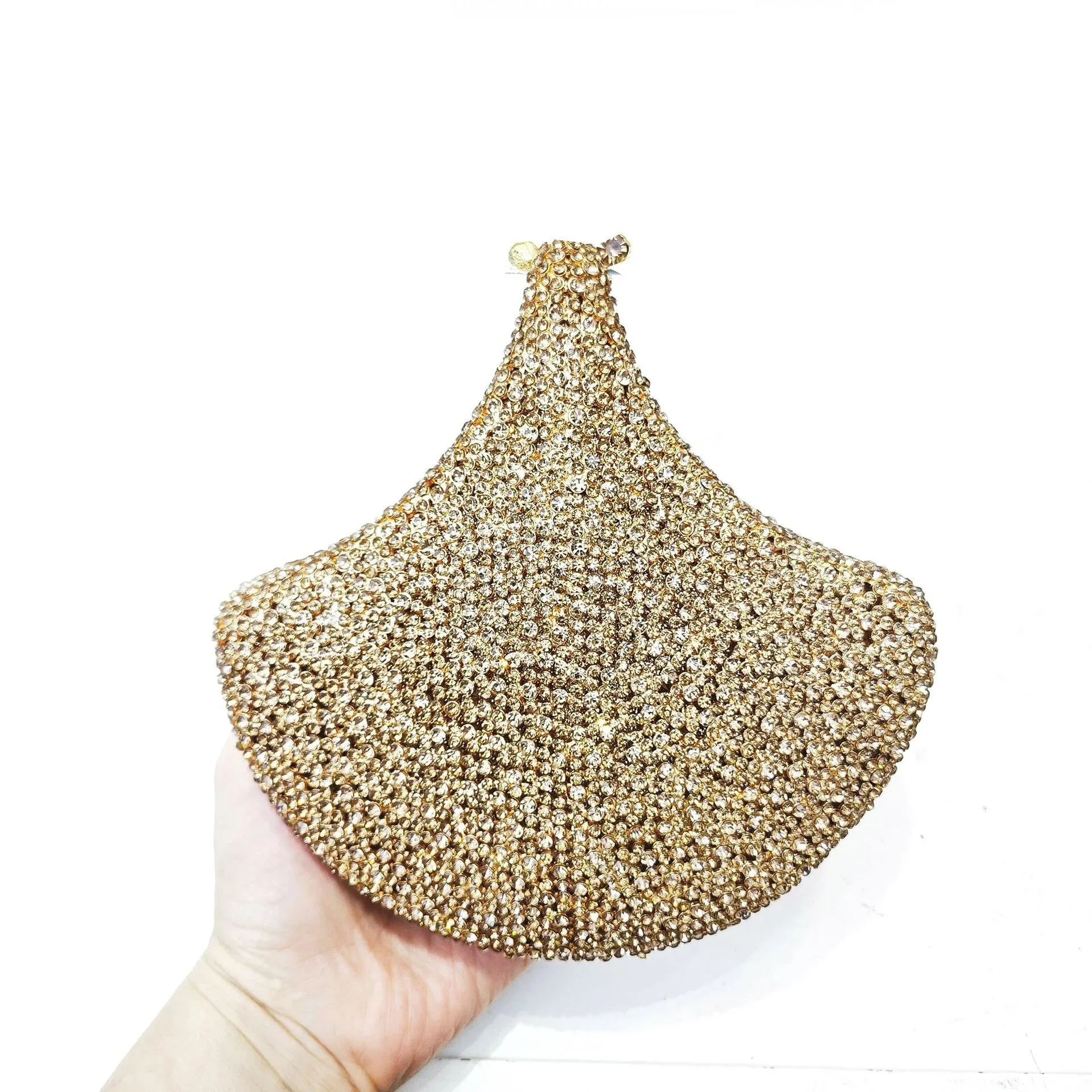 

Gold Rhinestones Evening Bag Clutch Purse For Women Diamond Handbag Crystal Bridal Minaudiere Lady's Party Wedding Clutches