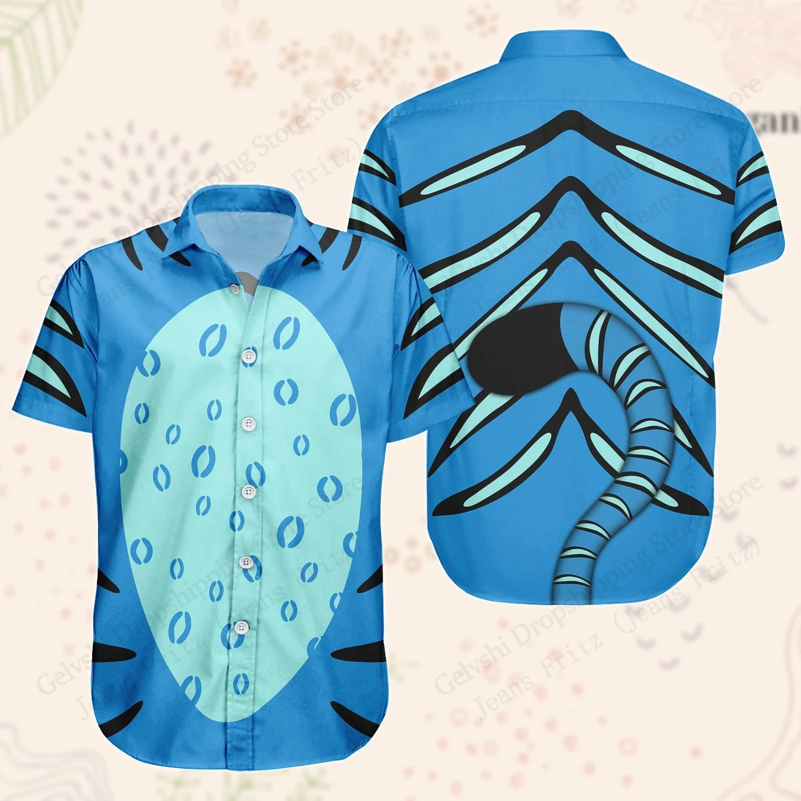 

Kpop Demon Hunters Tiger Гавайская рубашка Аниме Рубашка с 3d принтом Мужчины Женщины Мода с коротким рукавом Повседневные рубашки с лацканами Пляжная блузка Fit