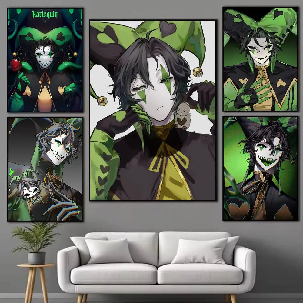 Harlequin F-Freak C-Circus Poster High Quality Dorm Living Room Aesthetic Wall Decoration Painting Stickers Gift