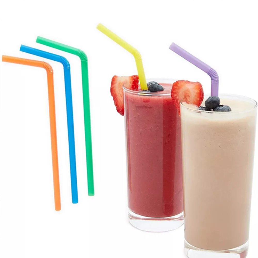 50-3000PCS Colorful Drinking Straws Beverage Straw Bar Party Wedding Kitchen Accessories pajitas Juice Cocktail Straw Wholesale