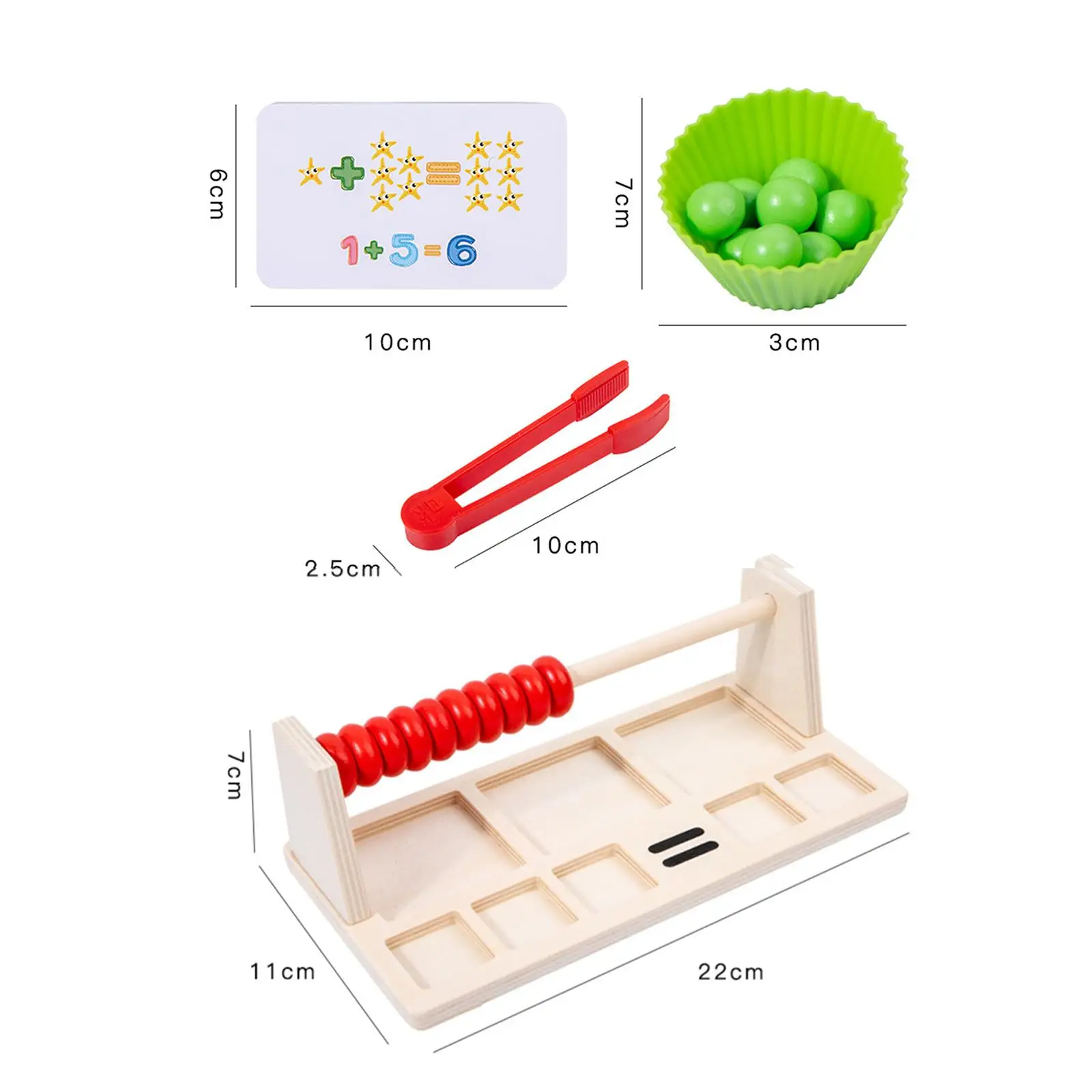 Juguete educativo de aprendizaje de matemáticas, clasificación de colores, regalos de cumpleaños