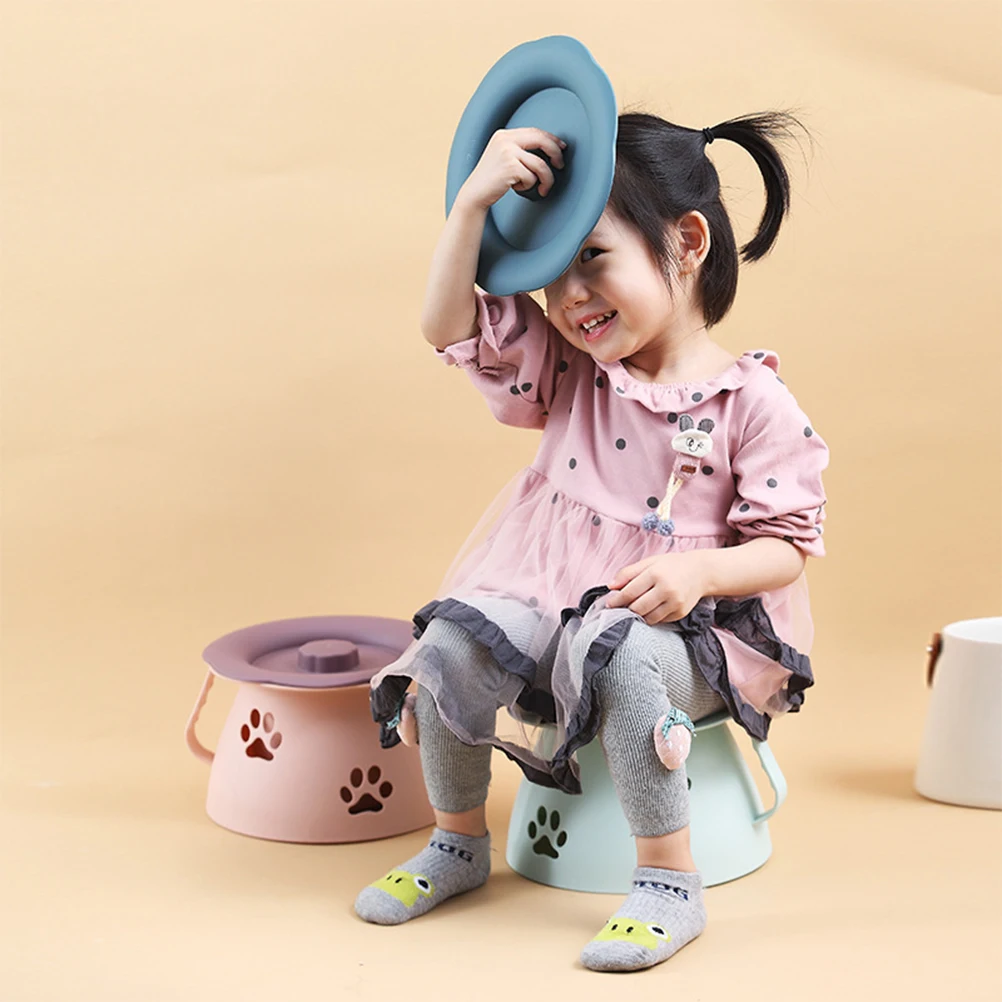 

Children Potty Seat Durable Material Long Term Use Baby Toilet Training Handle Cover Travel Urinal Toddlers Kids