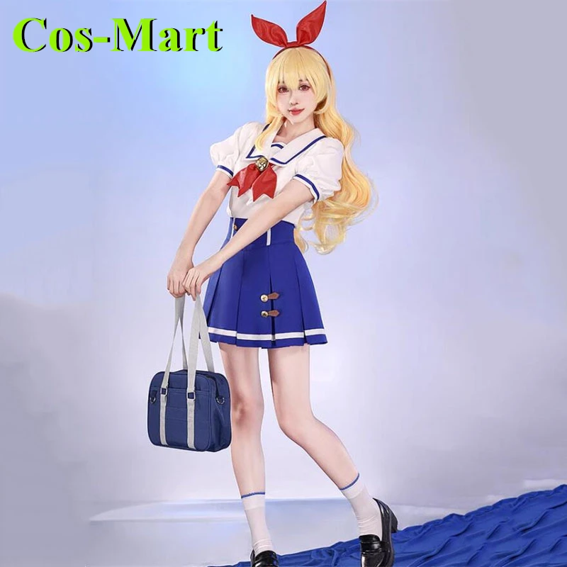 Cos-Mart Anime Aikatsu! Series Summer Uniform Cosplay Costume Sweet Lovely School Uniforms Party Role Play Clothing Women’s Wear