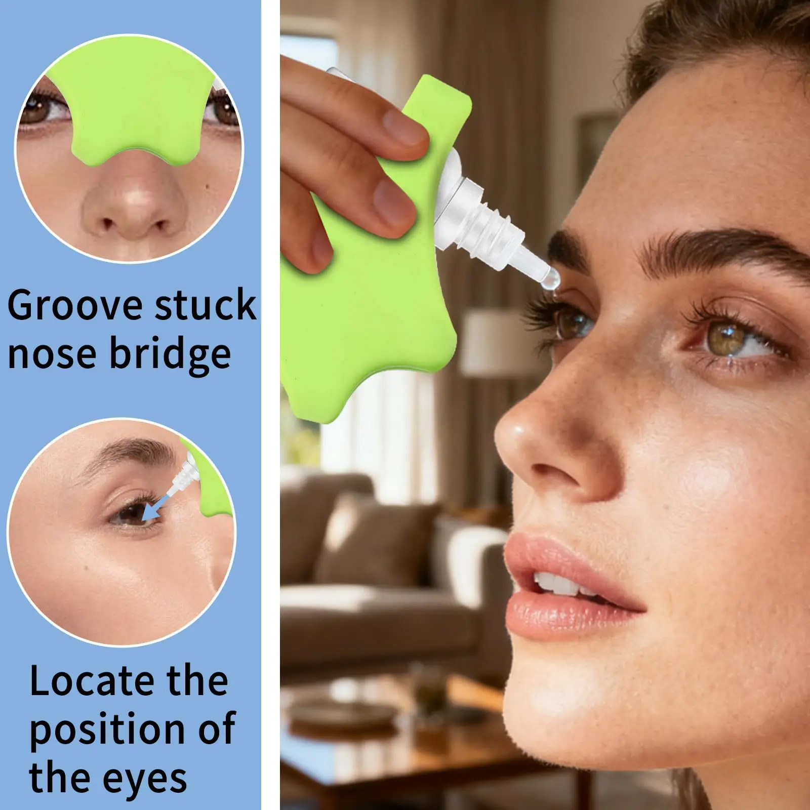 Eyedrop Applicator Aid, Durable Eye Drops Holder, Convenient Auxiliary Tool for Applying Eye Drops image 5