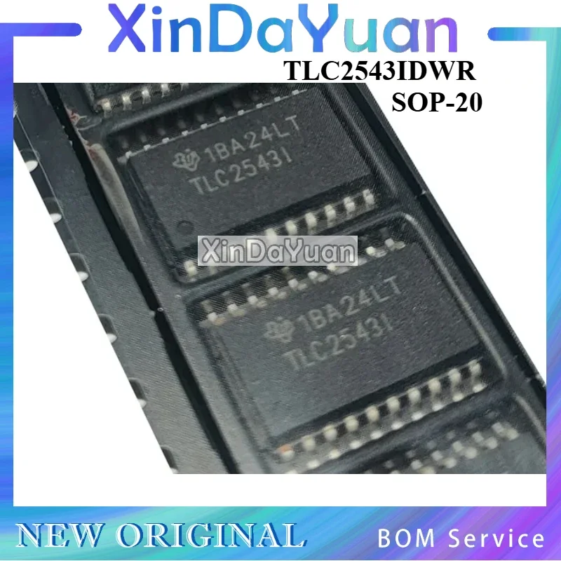 

5 шт. TLC2543IDWR TLC2543IDW TLC2543I SOP-20 TLC2543CDWR Аналого-цифровой преобразователь