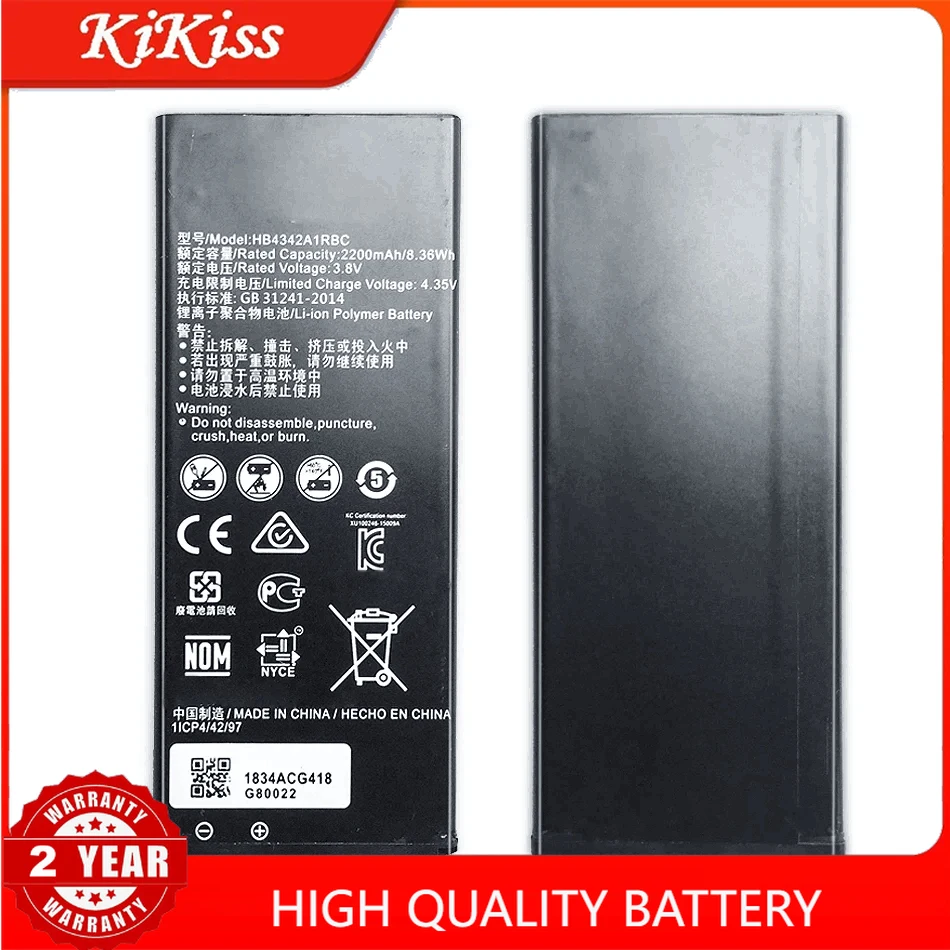 HB4342A1RBC 2200mAh Battery For Huawei Honor 4A 5A LYO-L21 Y5II Y5 Ii Ascend 5 + 5+ Y6 SCL-TL00 CUN-U29 Phone