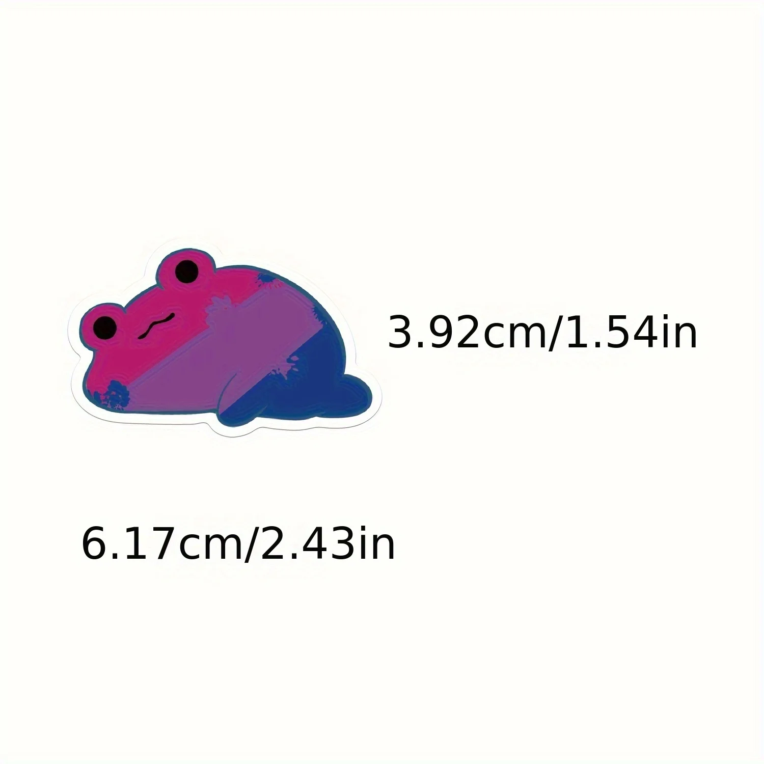 50PCS Cute Cartoon Colorful Homosexual Little Frogs Fun Graffiti Stickers Waterproof PVC Personalized Gift Collection Decoration