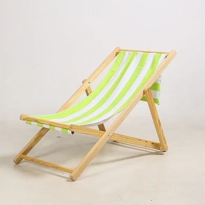 China Modern beach Chair Chair durable Outdoor Pool Sun wood Foldable Folding Sling Adult Beach Deckchairs