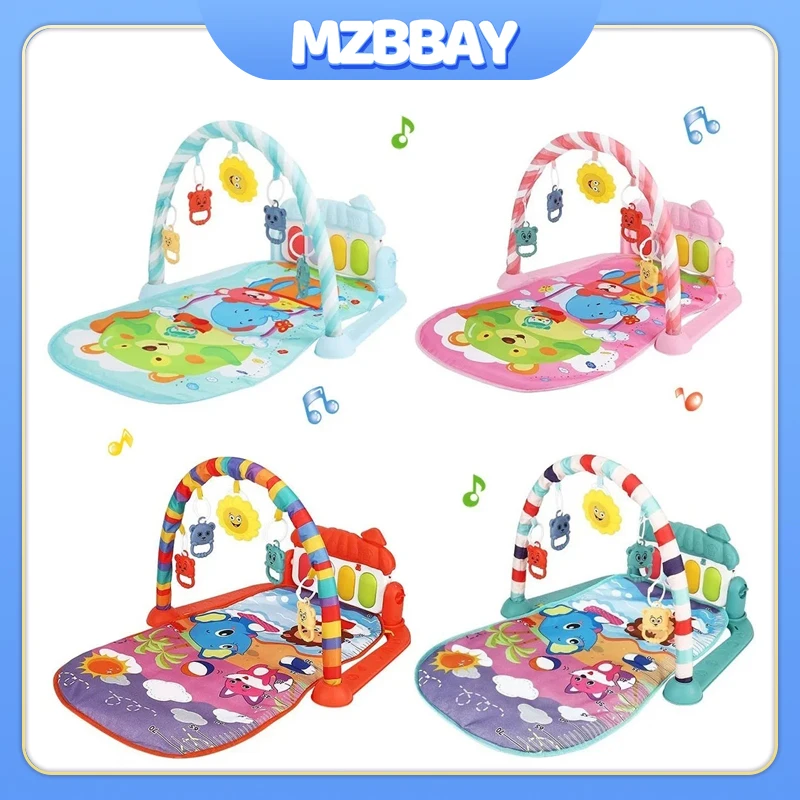 Baby Activity Pedal Piano Toys Piano Crawling Blanket Pedal Game Pad Baby Instrument Appease Piano Play Mats Early Education Toy