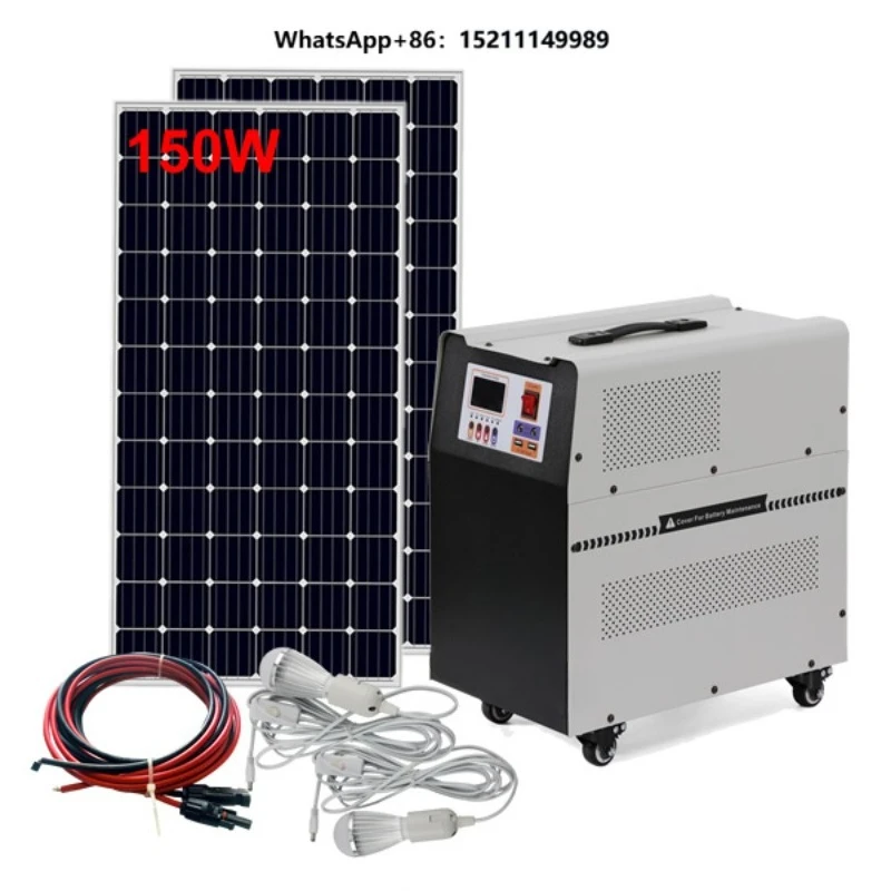New Arrival 1000w 12v Portable Solar Energy Power Generator 220v With Solar Panels Kit System