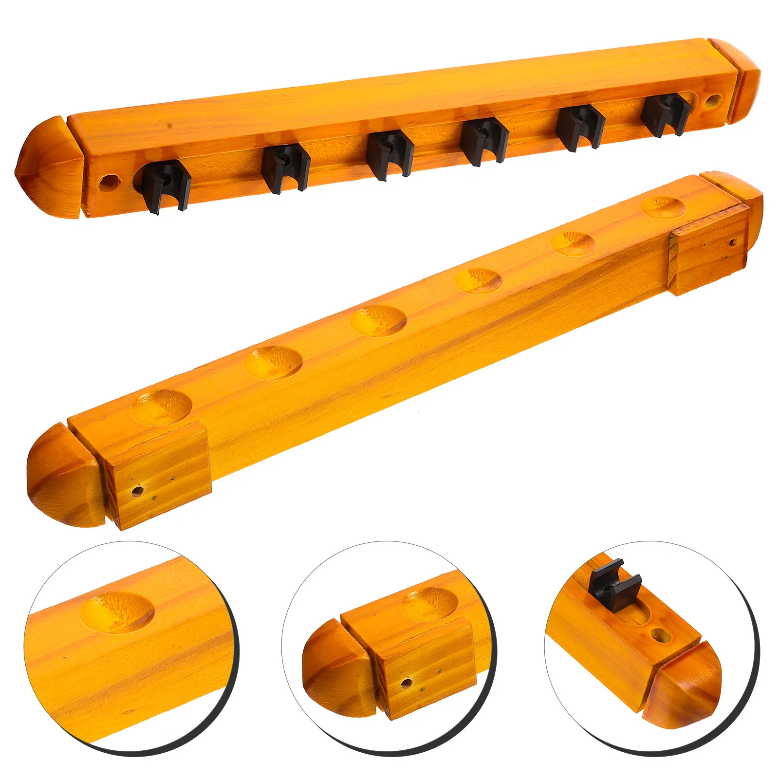 

1Set Solid Billiard Cue Rack Modern Wall Cue Holder for Pool Table Storage Display Decorative Collection Stand Multi-Functional