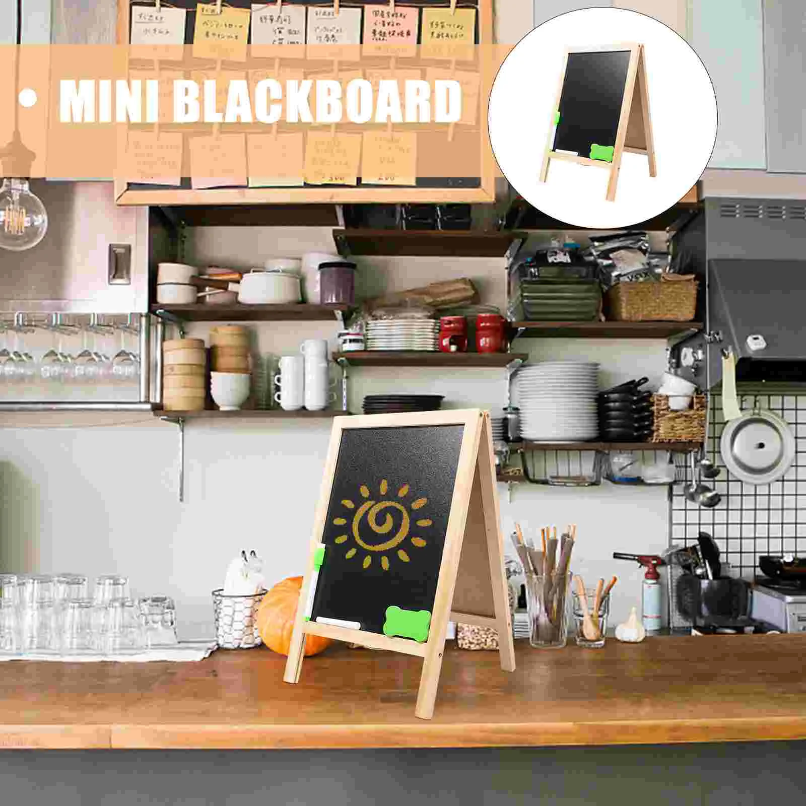 Kleine Tafel Tafel Zeichen Holz Mini doppelseitige Tafeln Tags Kind